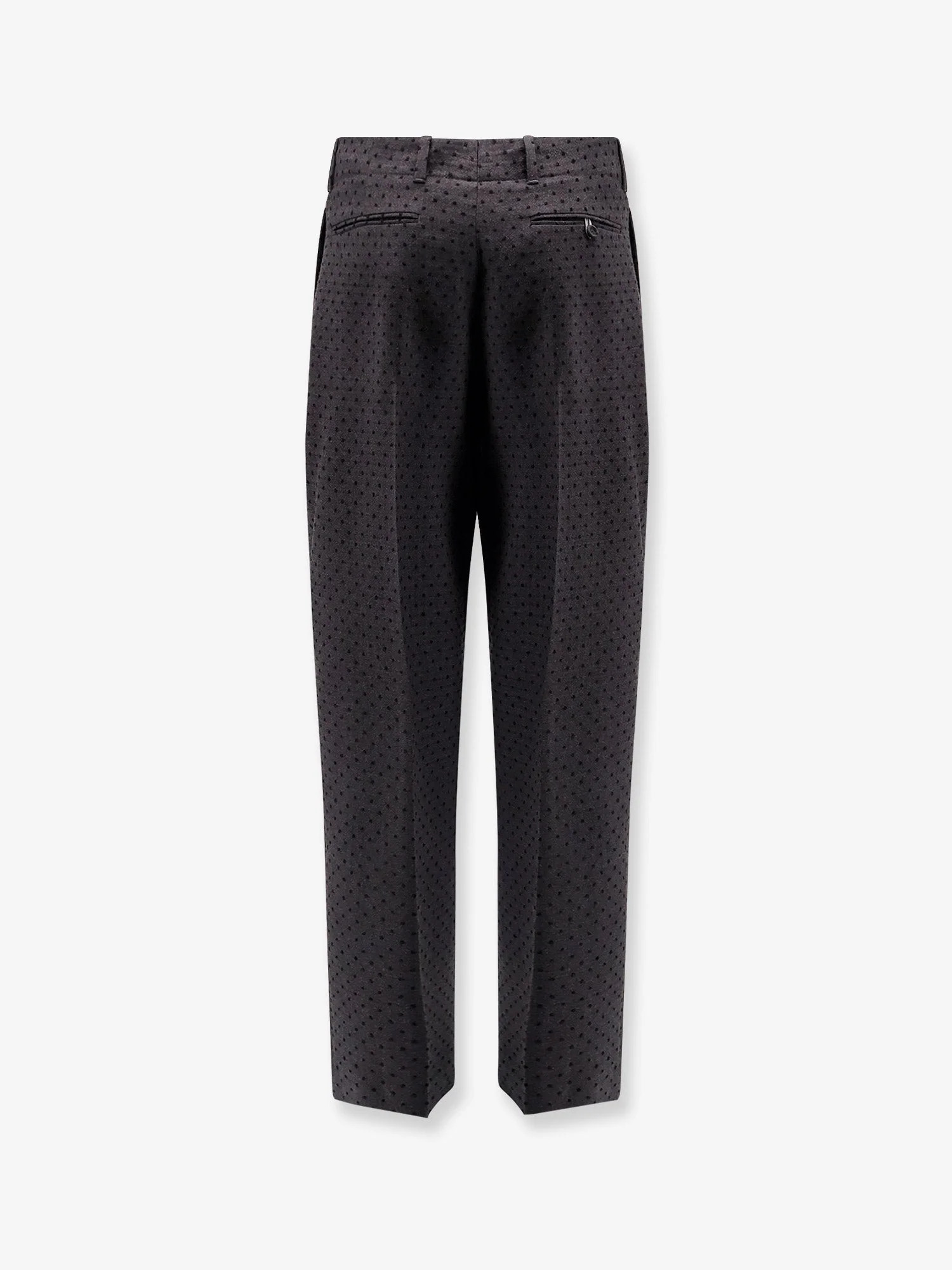 Dior Men Polka-Dots Virgin Wool And Alpaca Jacquard Trousers - Image 2
