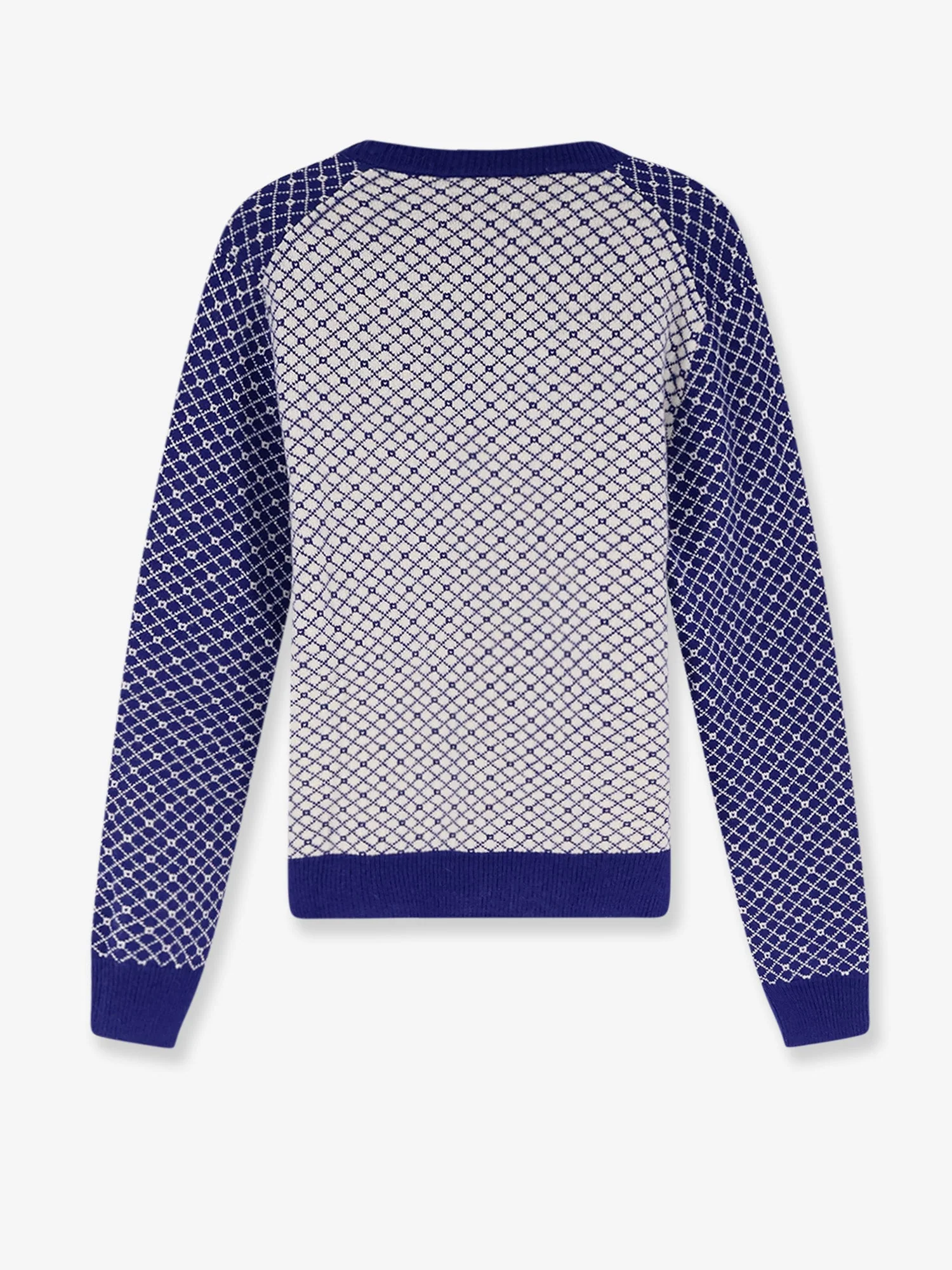 Dior Men Wool Sweater With Bicolor Pattern - Image 2
