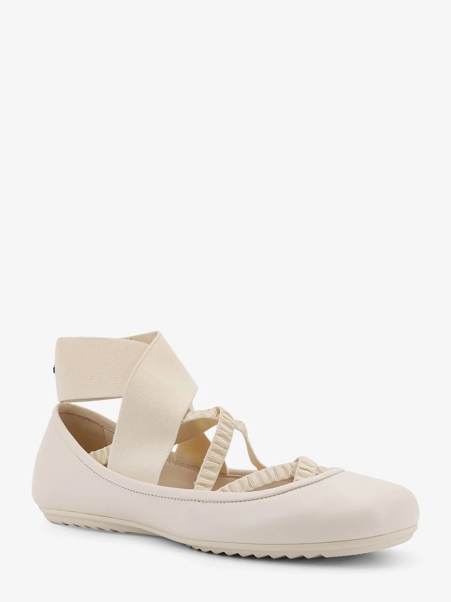Dior Women Shade Leather Ballerinas With Elastic Bands - Image 2