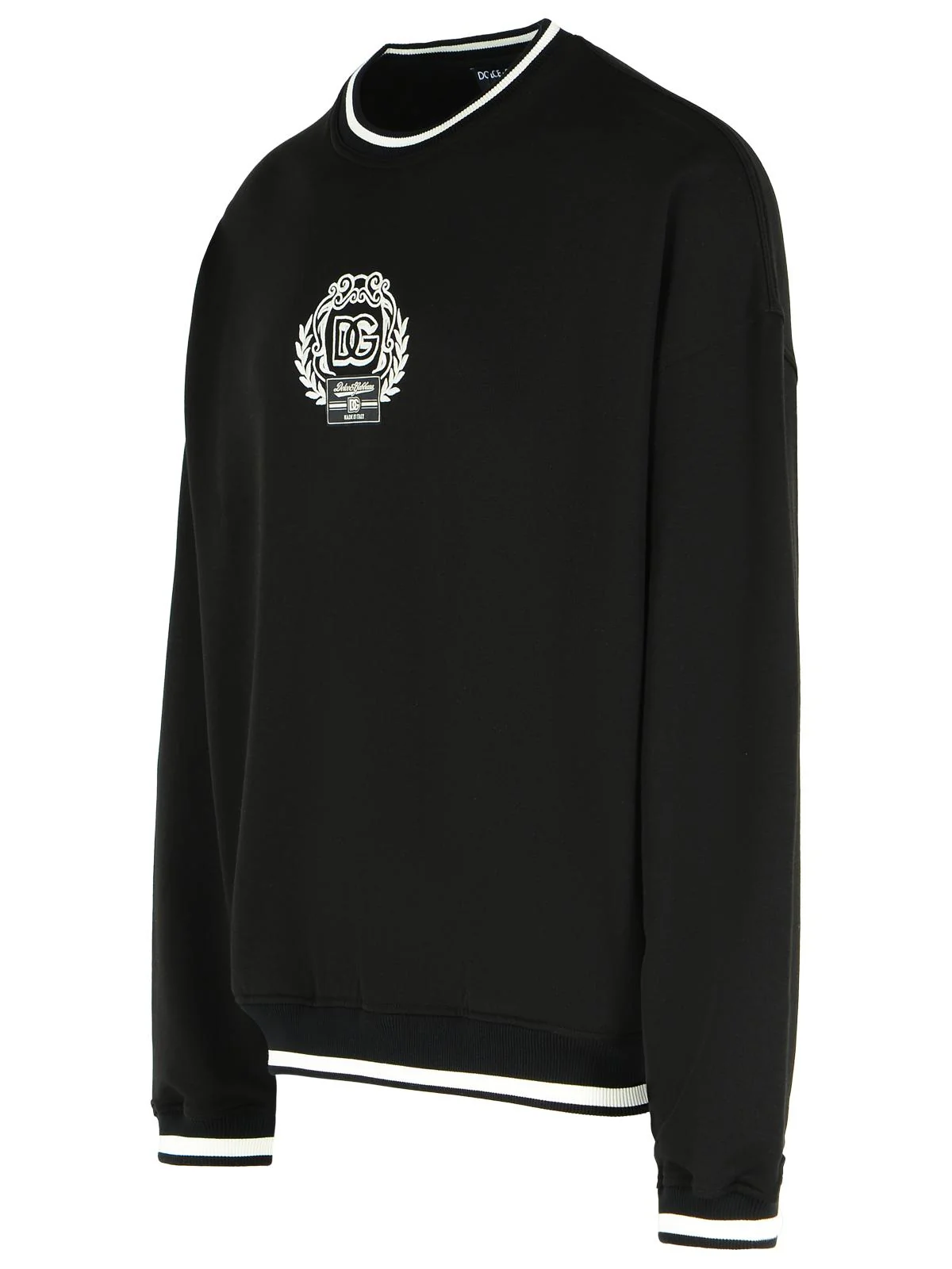 Dolce & Gabbana Black Cotton Sweatshirt Men - Image 2