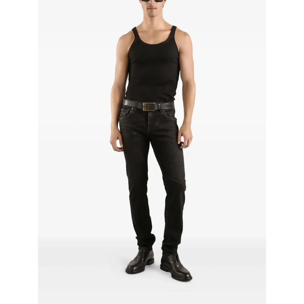 Dolce & Gabbana Black Denim - Regular & Straight-Leg Jeans Men - Image 2