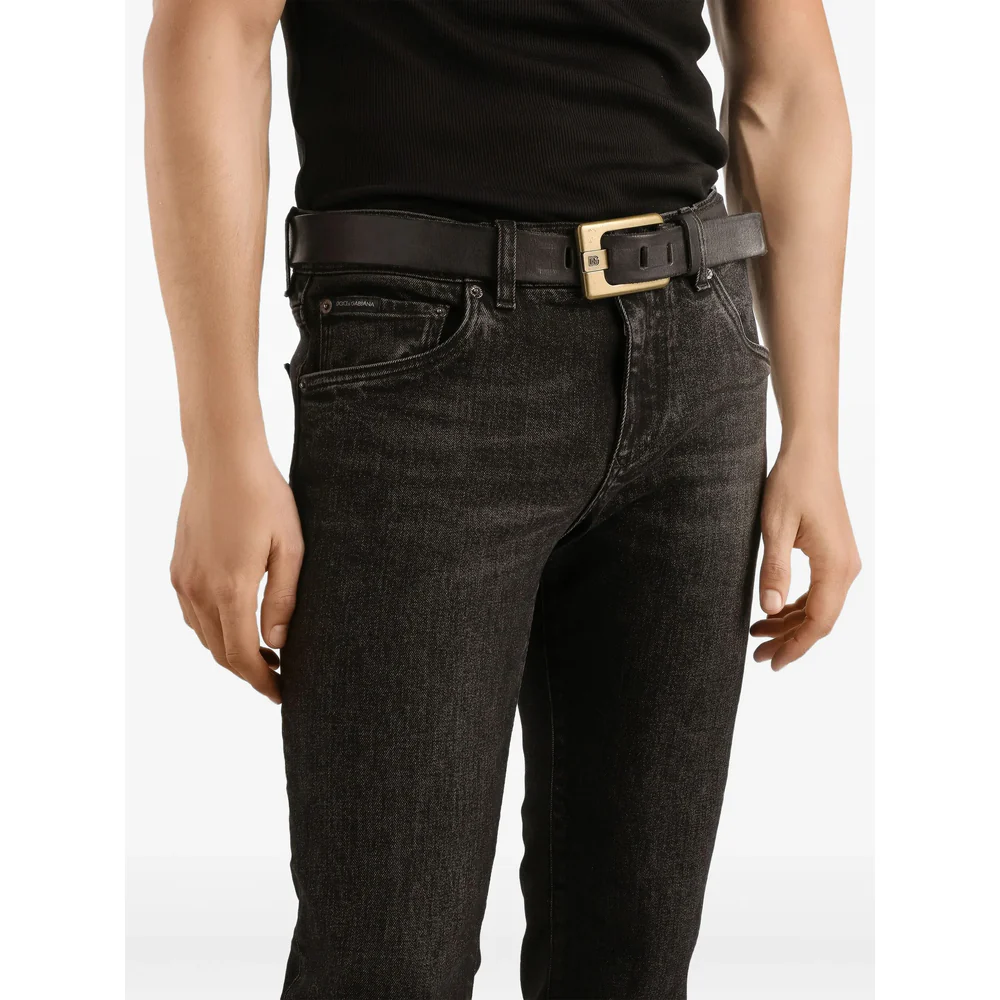 Dolce & Gabbana Black Denim - Regular & Straight-Leg Jeans Men - Image 3