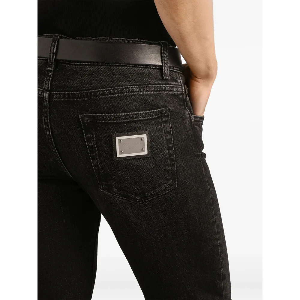 Dolce & Gabbana Black Denim - Regular & Straight-Leg Jeans Men - Image 4