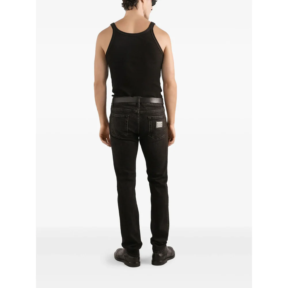 Dolce & Gabbana Black Denim - Regular & Straight-Leg Jeans Men - Image 5