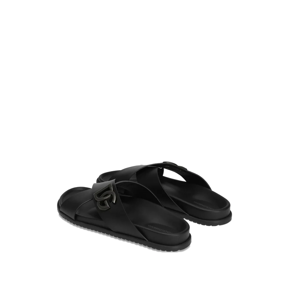 Dolce & Gabbana Black Sandals Men - Image 3