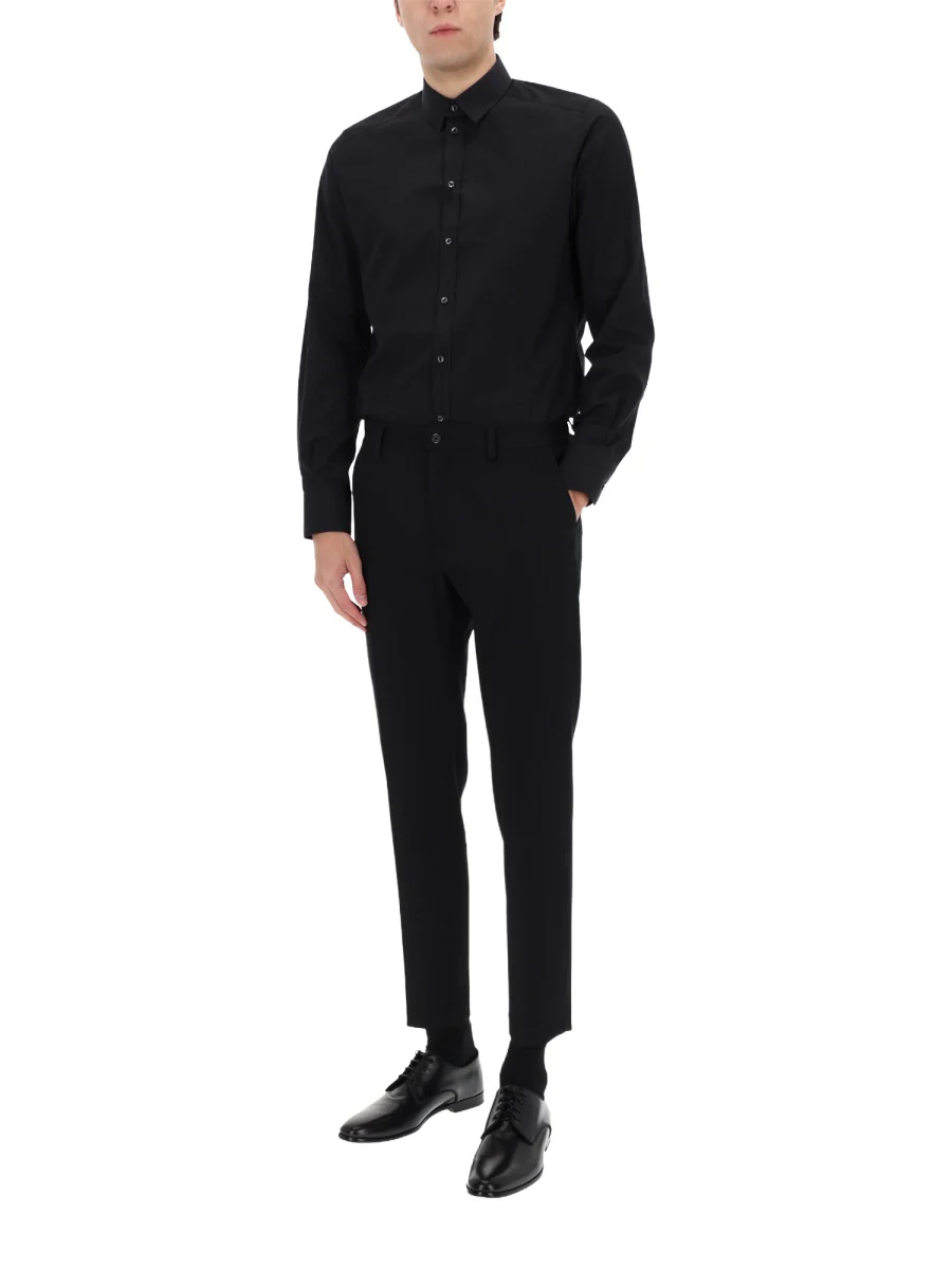 Dolce & Gabbana Men Straight Wool Pants - Image 2
