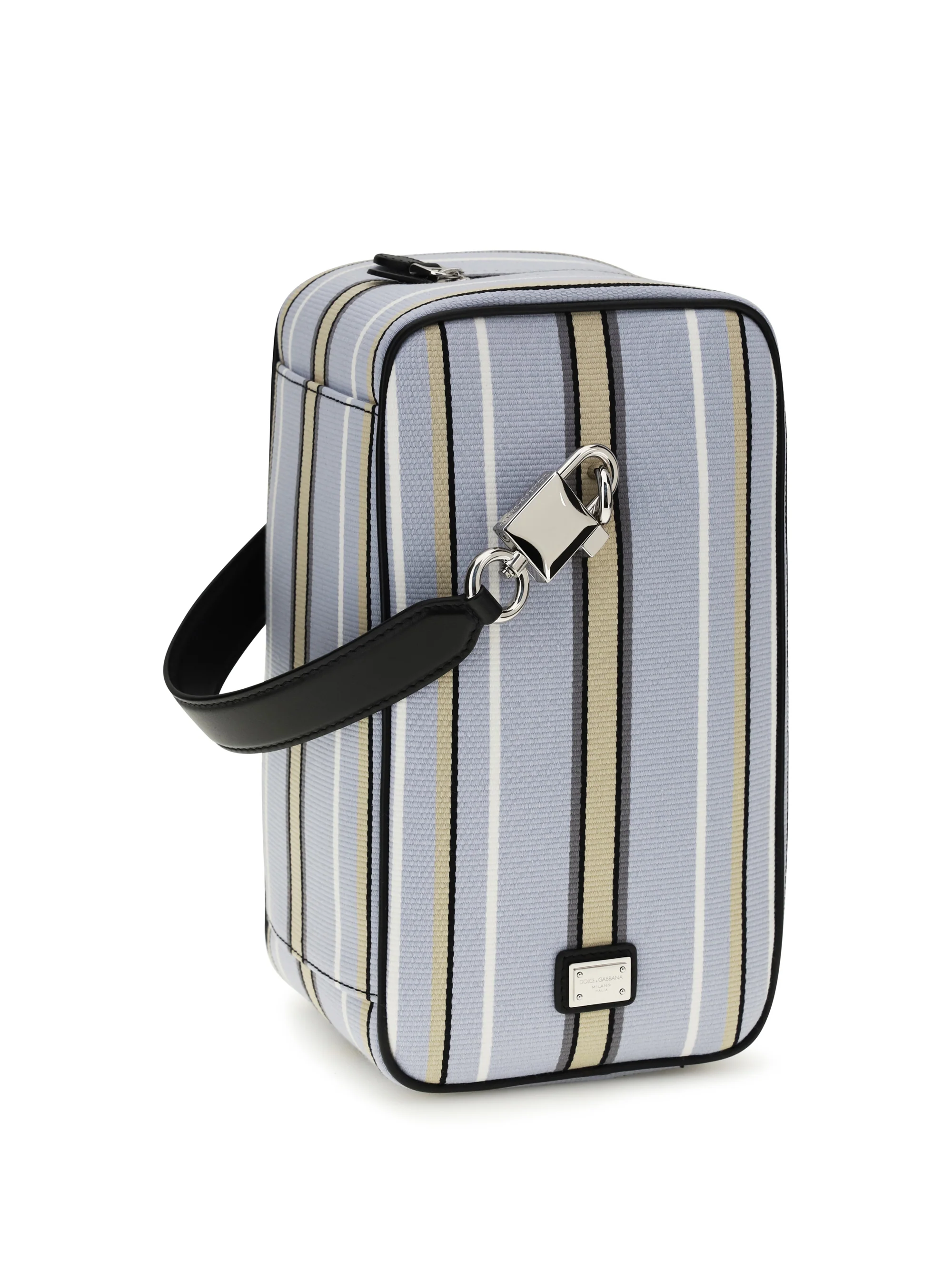 Dolce & Gabbana Men Lock Handbag In Jacquard Fabric - Image 2