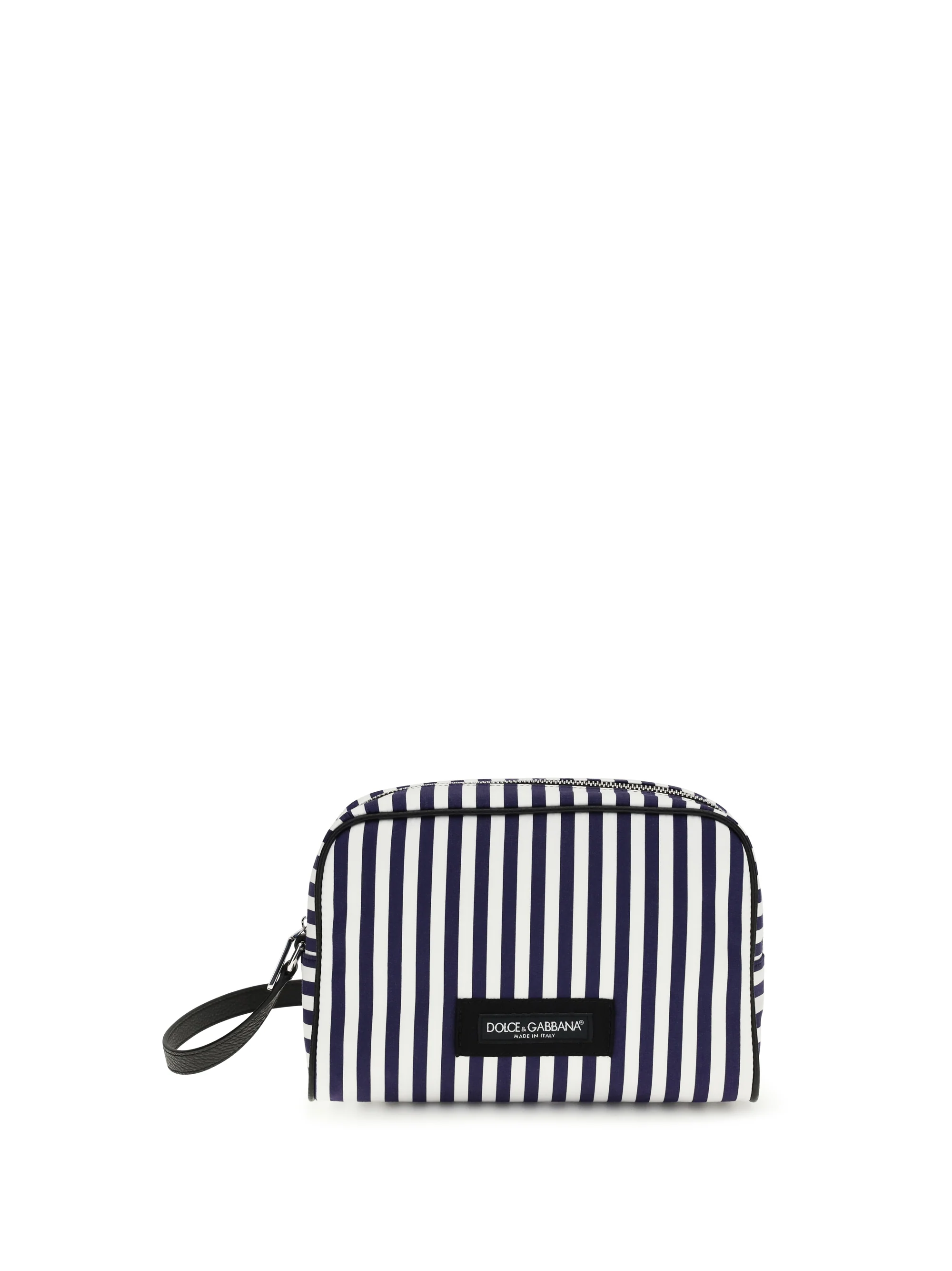 Dolce & Gabbana Men Striped Poplin Handbag