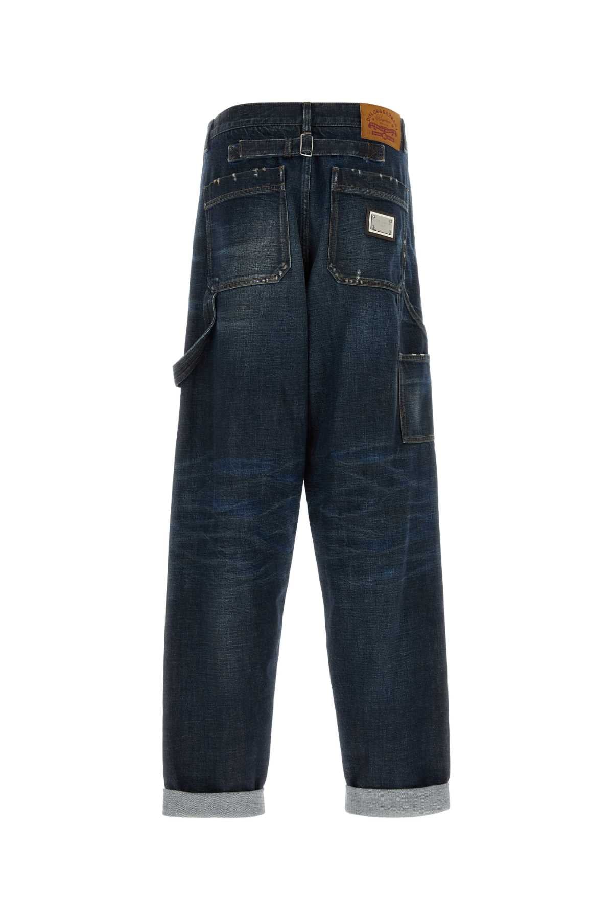 Dolce & Gabbana Men Dark Blue Denim Jeans - Image 2