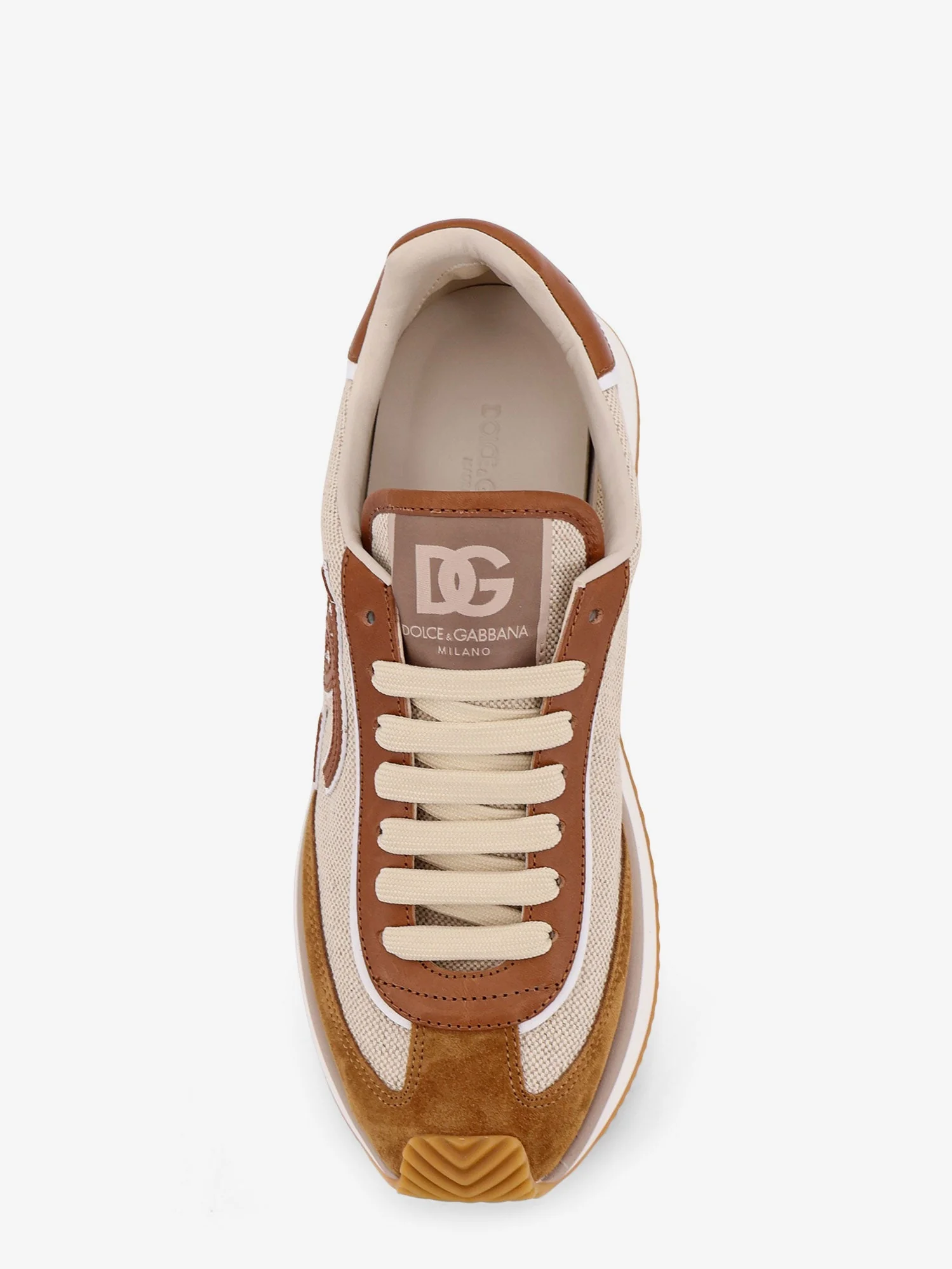 Dolce & Gabbana Men Dg Cushion Canvas With Side Logo Sneakers - Image 5