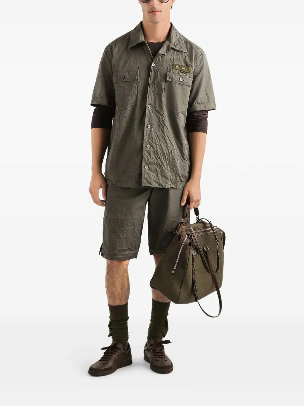 Dolce & Gabbana Men Drawstring Shorts With Pockets - Image 2