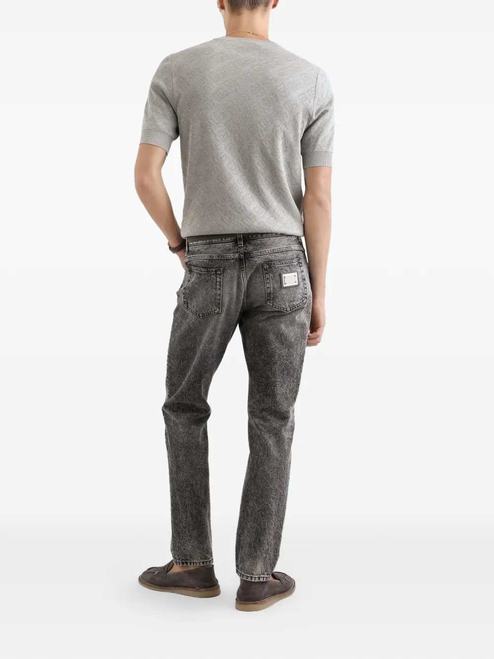 Dolce & Gabbana Men Jeans With Logo Plaque - Image 3