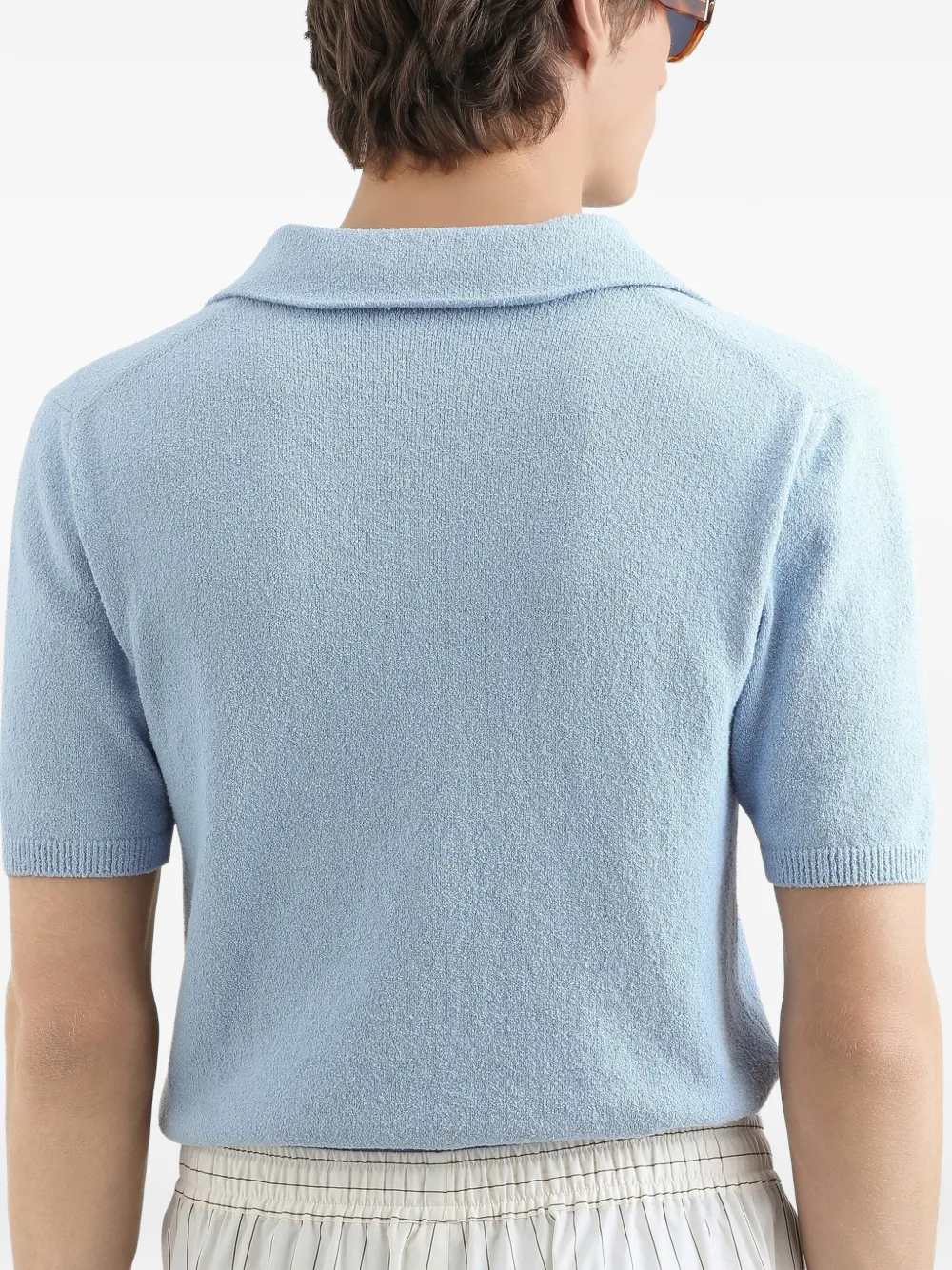 Dolce & Gabbana Men Knitted Polo - Image 4