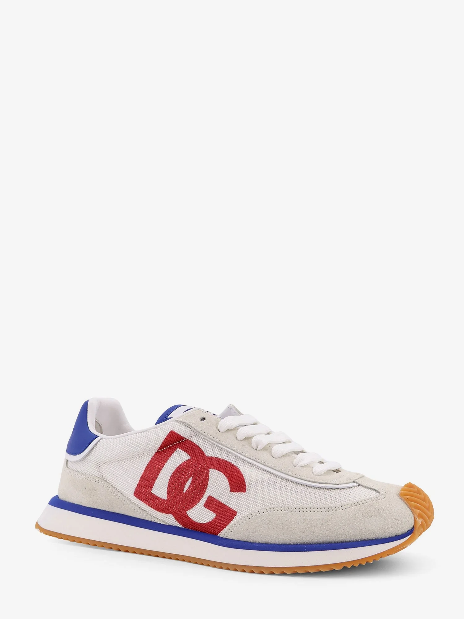 Dolce & Gabbana Men Leather Sneakers With Dg Logo - Image 2