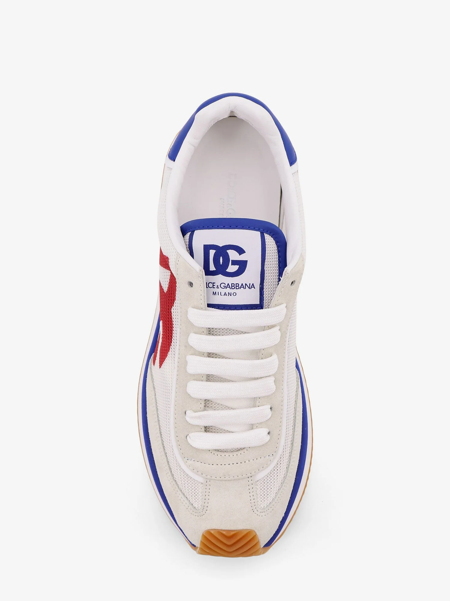 Dolce & Gabbana Men Leather Sneakers With Dg Logo - Image 5