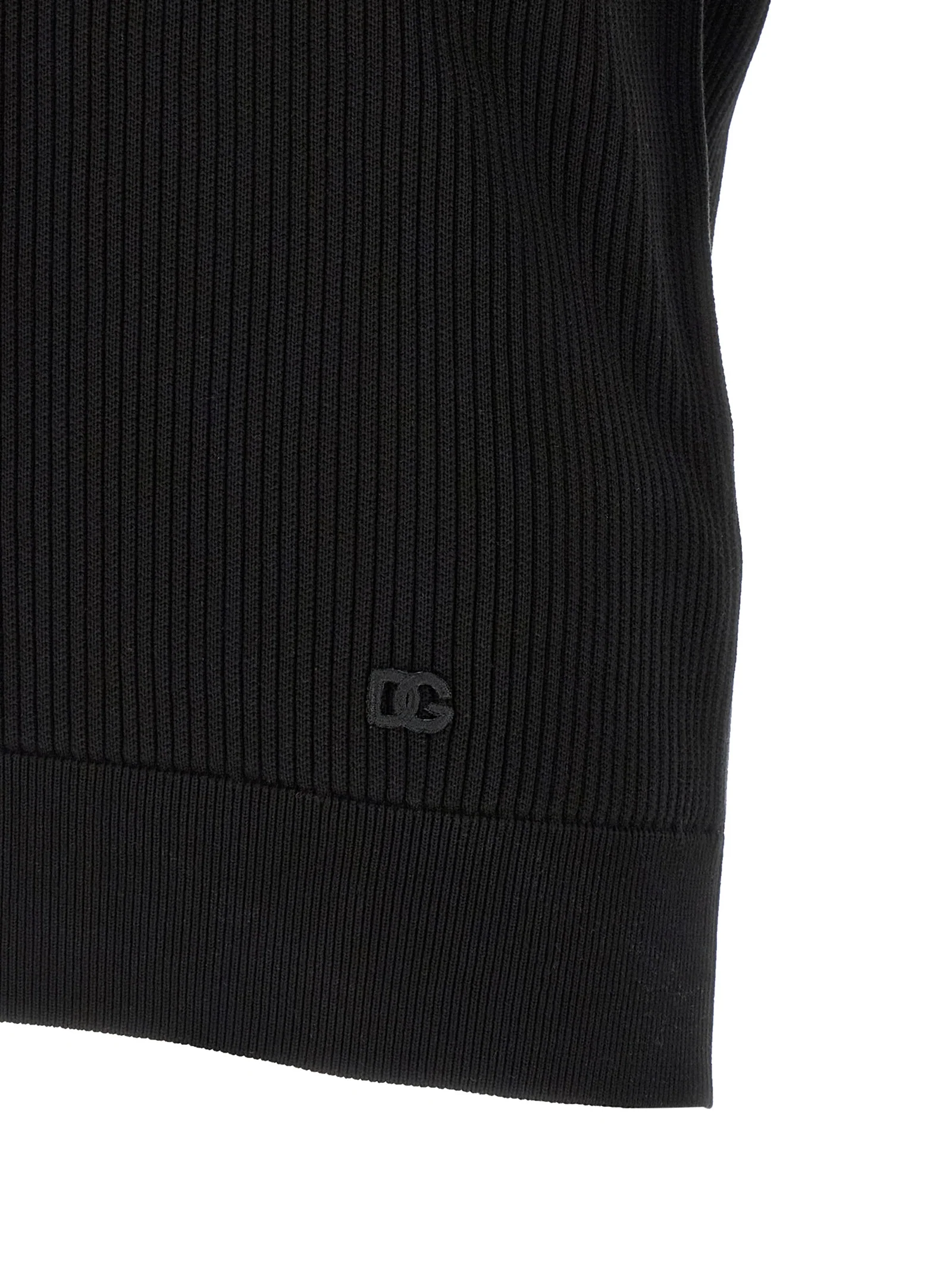 Dolce & Gabbana Men Micro-Ribbed Polo Shirt - Image 4