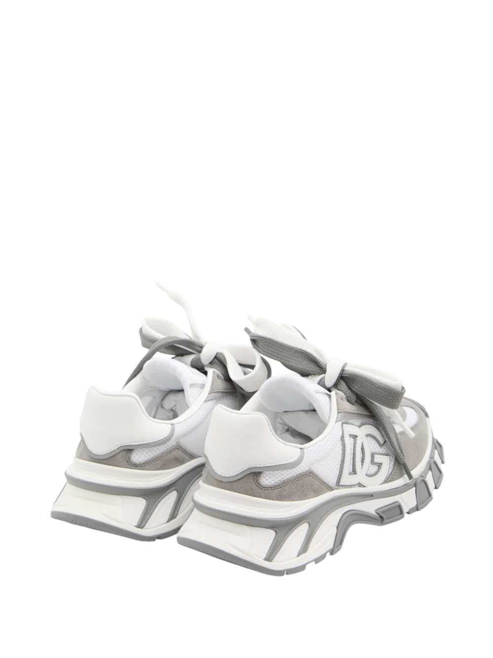 Dolce & Gabbana Men Nylon And Calfskin Sneakers With Dg Patch: - Image 4