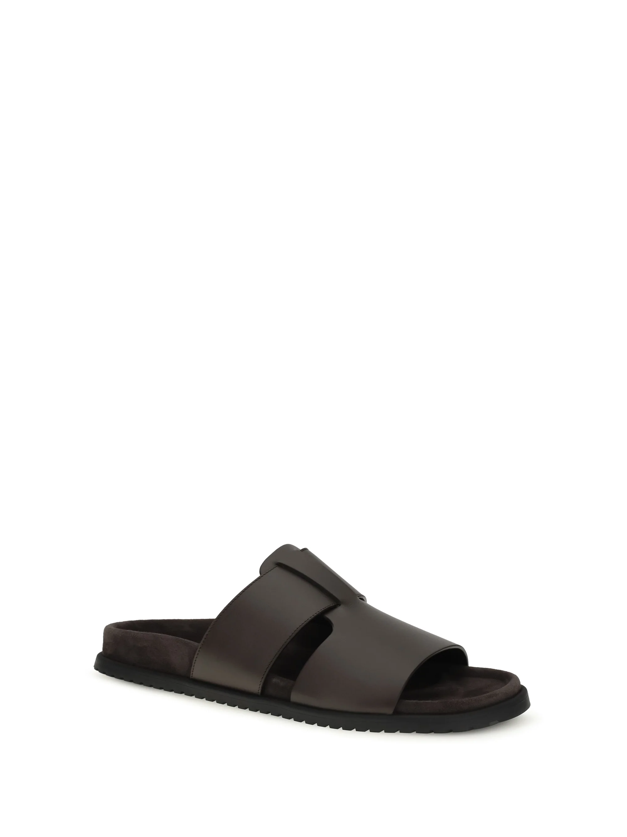 Dolce & Gabbana Men Leather Sandals - Image 2