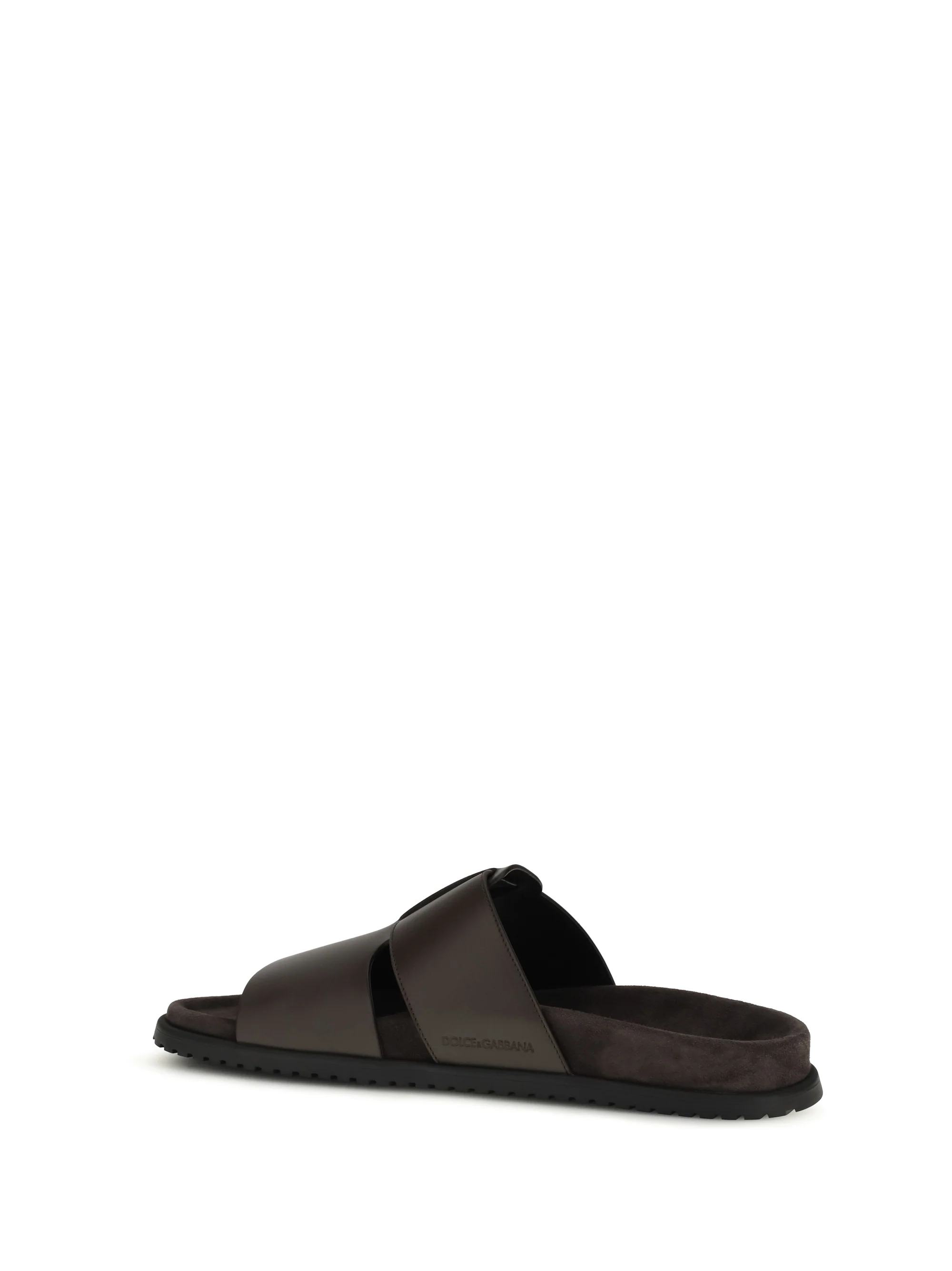 Dolce & Gabbana Men Leather Sandals - Image 3