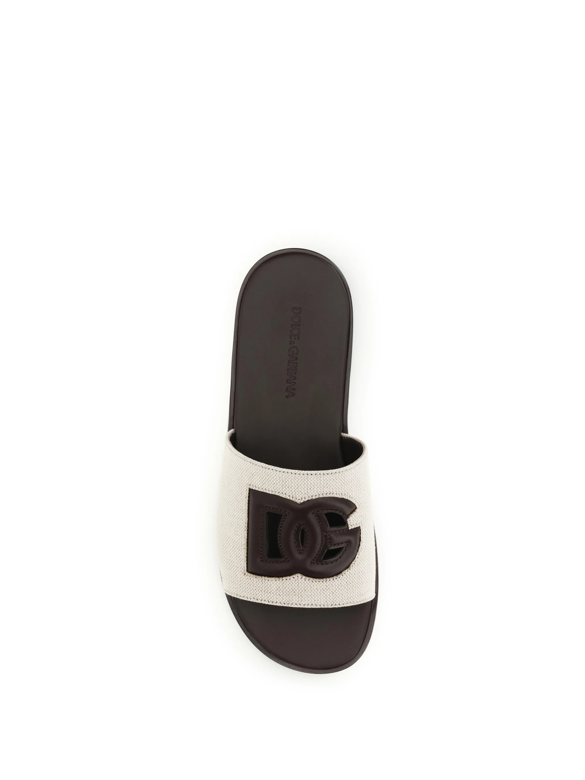 Dolce & Gabbana Men Canvas Slide Sandals - Image 4