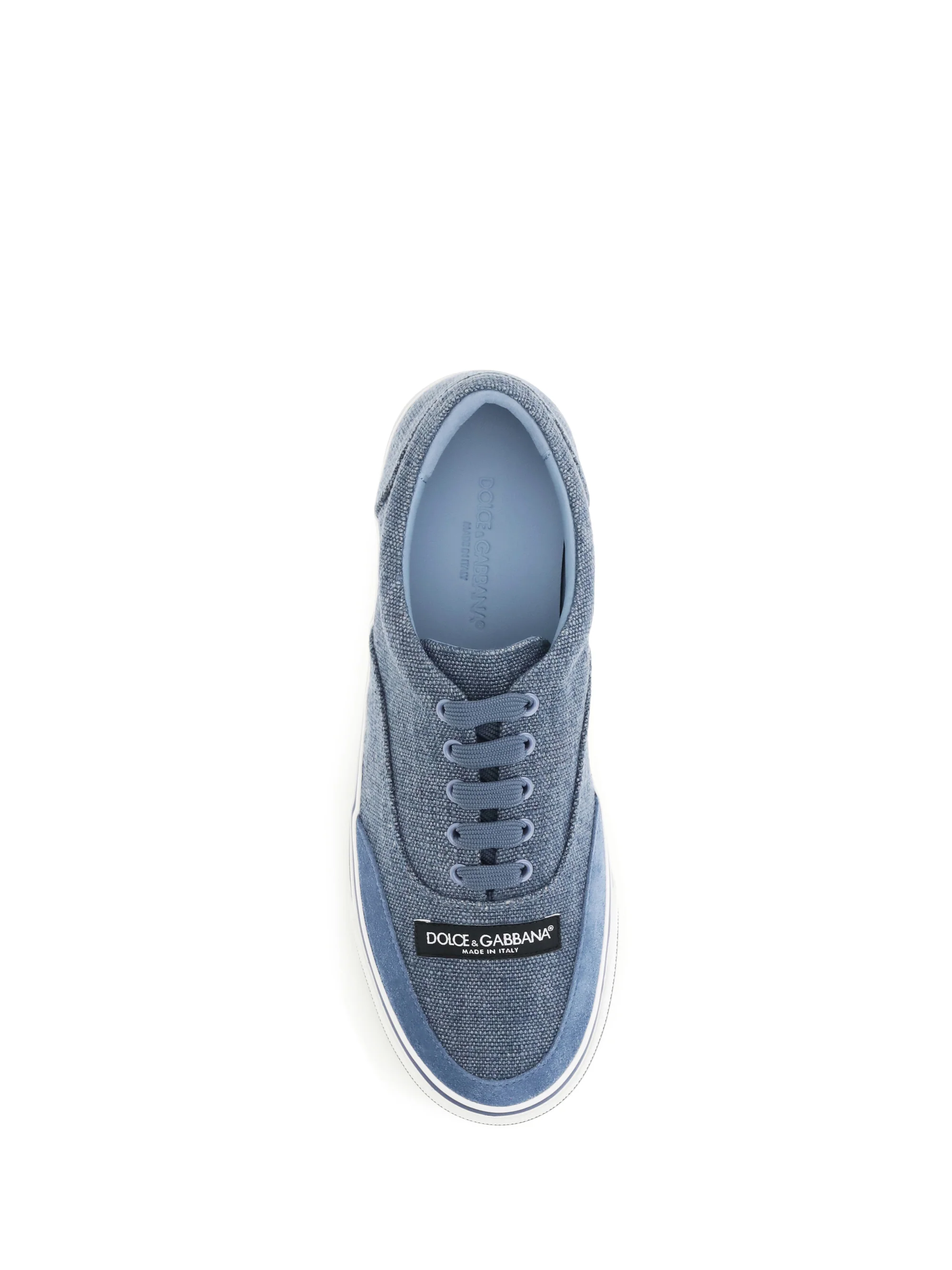 Dolce & Gabbana Men Dg Sailing Linen Sneakers - Image 4