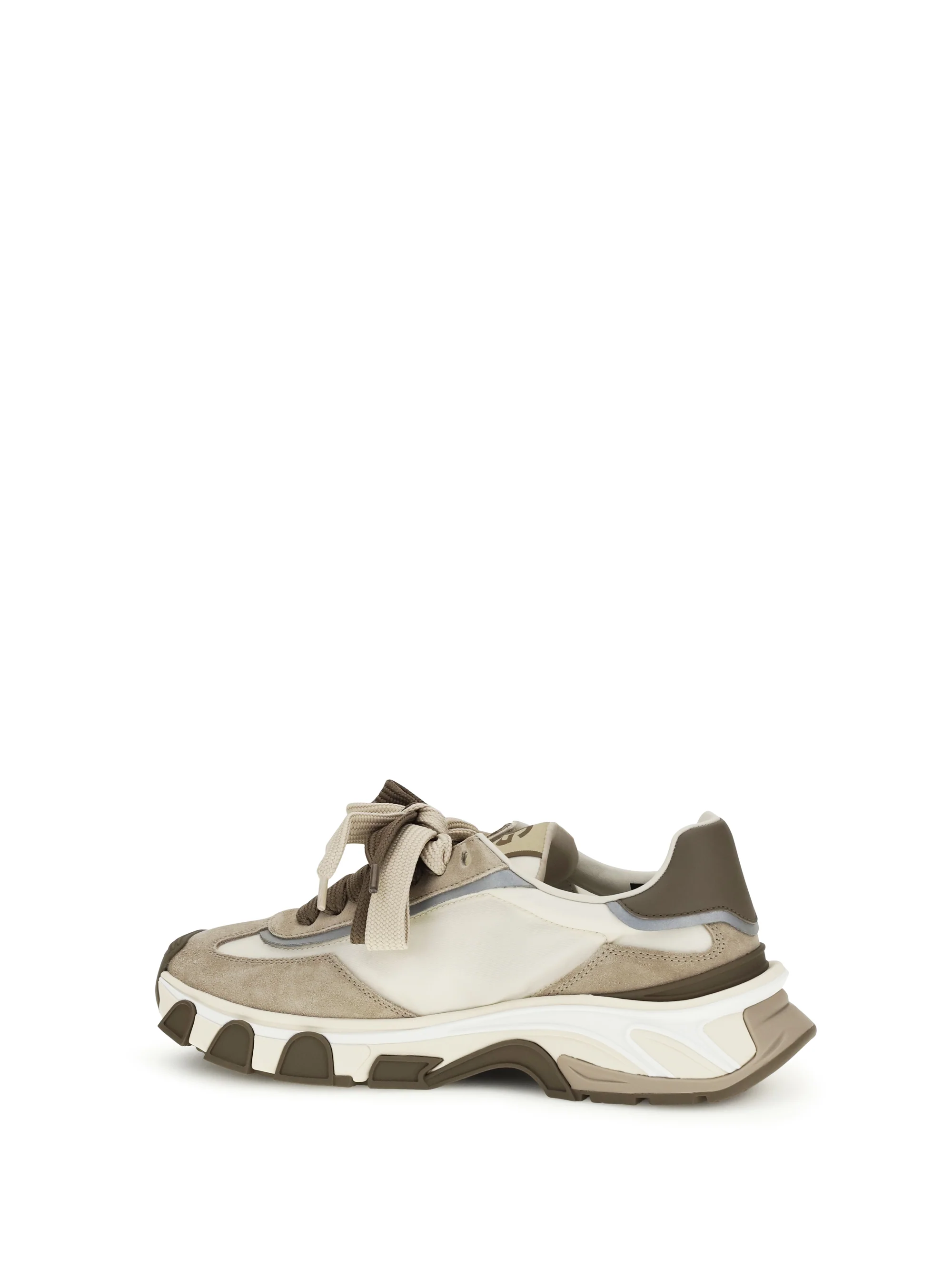 Dolce & Gabbana Men Leather And Mesh Sneakers - Image 3