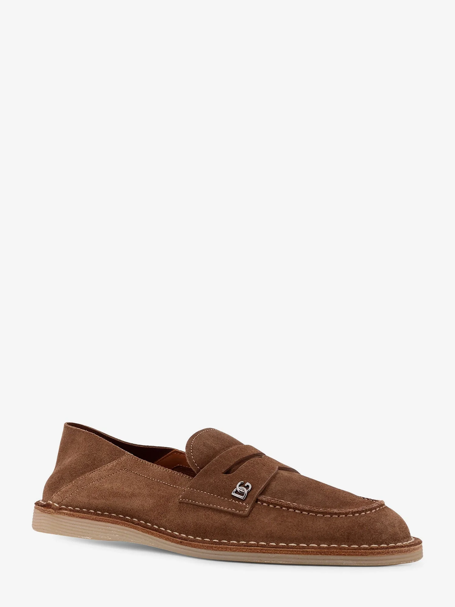 Dolce & Gabbana Men Suede Slipper Loafers - Image 2