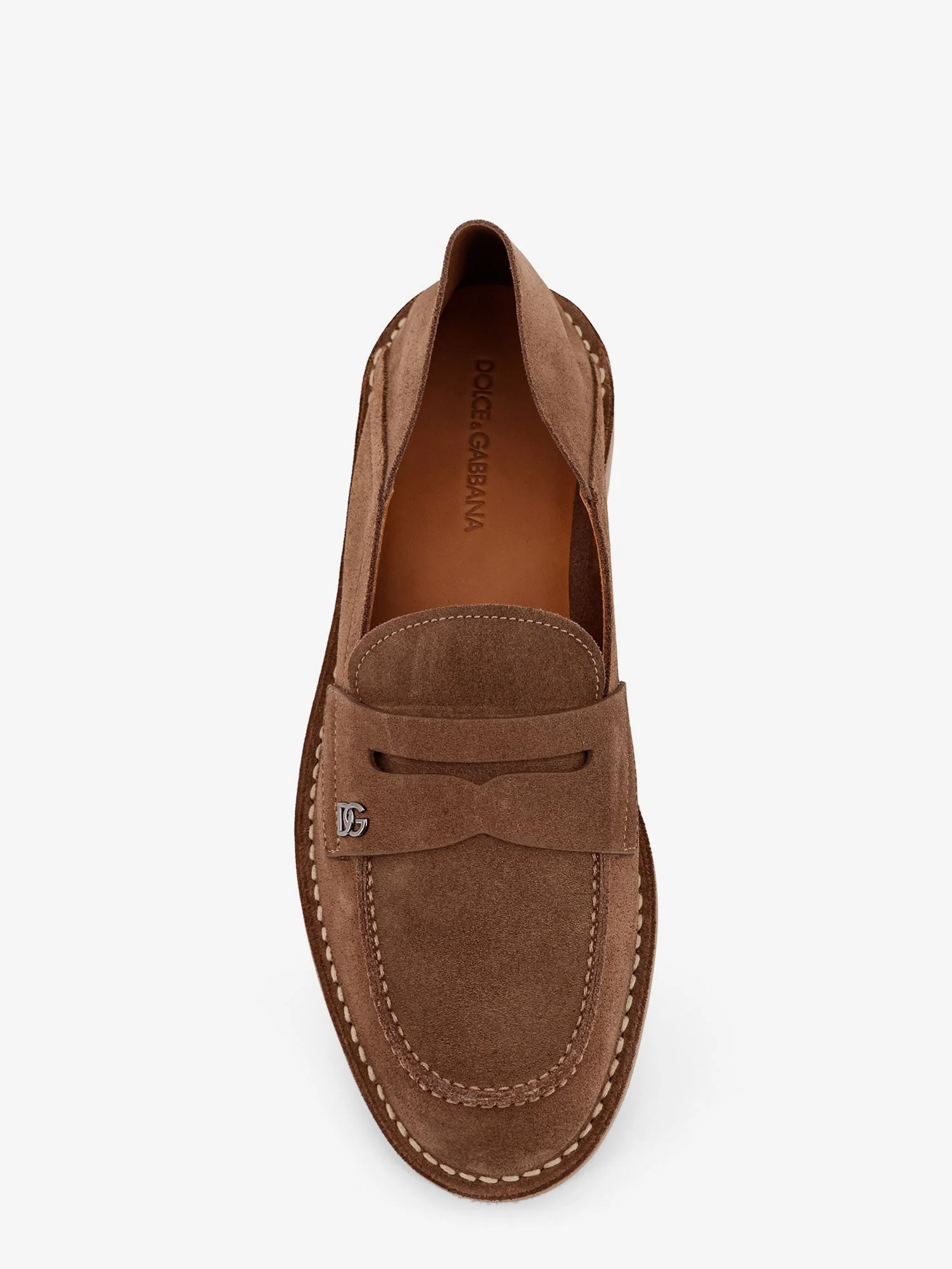 Dolce & Gabbana Men Suede Slipper Loafers - Image 5
