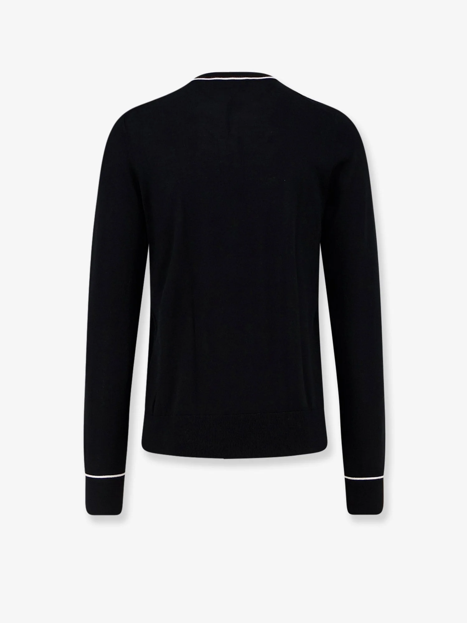 Dolce & Gabbana Men Virgin Wool Sweater With Embroidered Dg Logo - Image 4