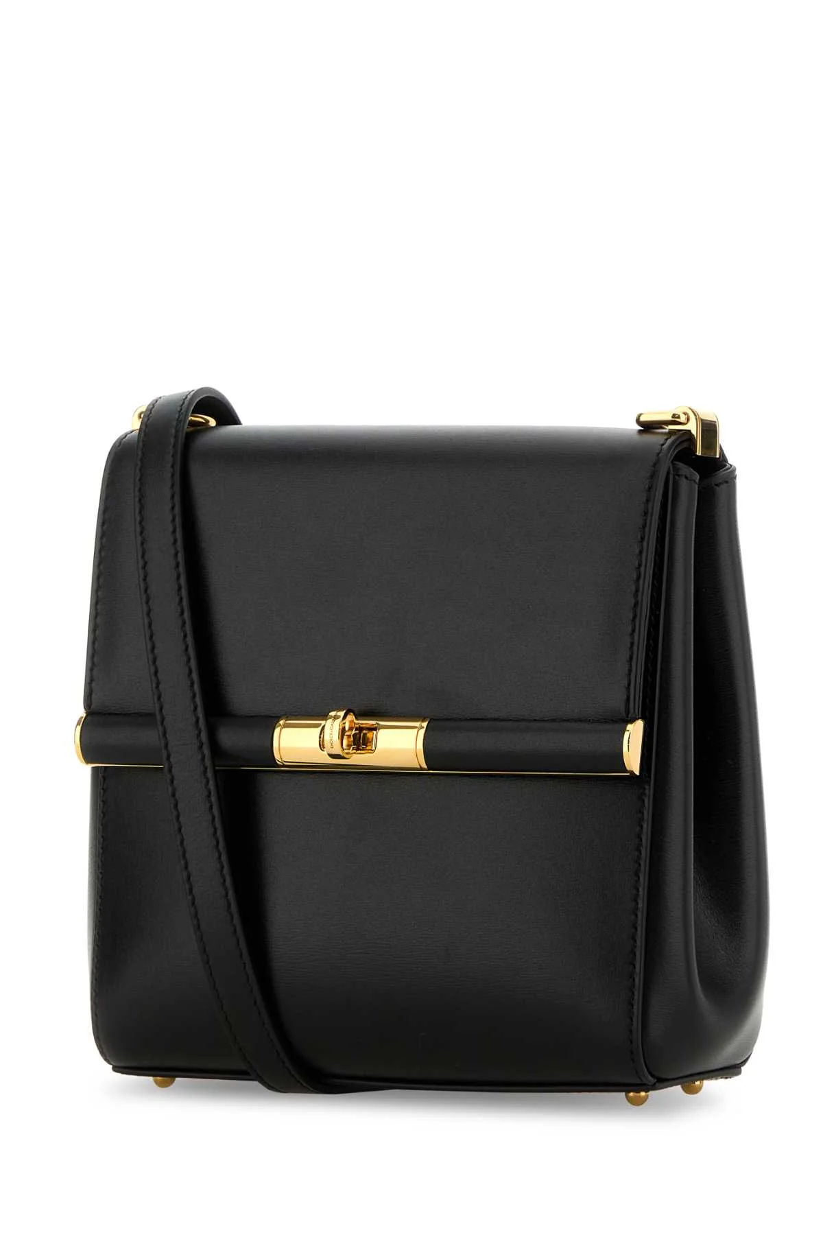 Dolce & Gabbana Women Black Leather Marlene Crossbody Bag - Image 2