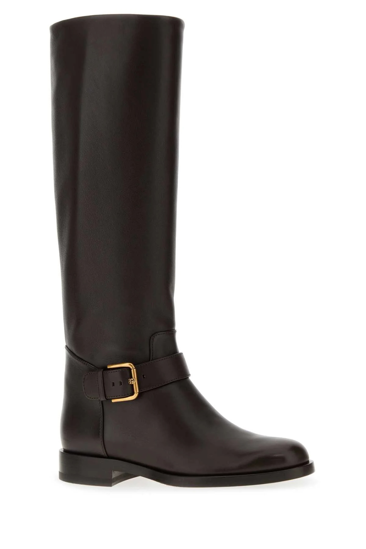 Dolce & Gabbana Women Chocolate Leather Boots - Image 2