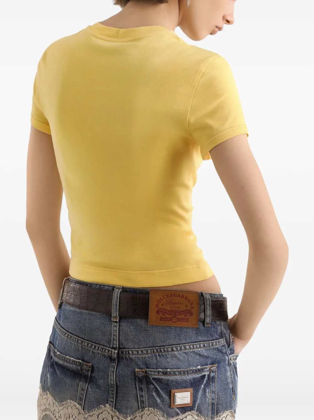 Dolce & Gabbana Women Miniskirt With Lace Inserts - Image 4
