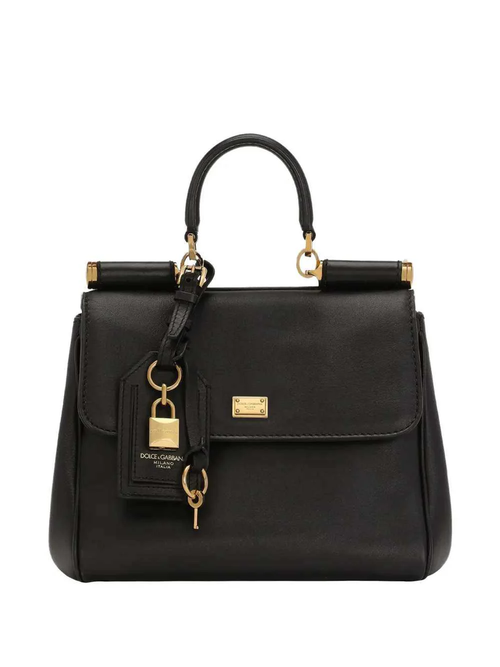 Dolce & Gabbana Women My Sicily Medium Leather Handbag With Padlock