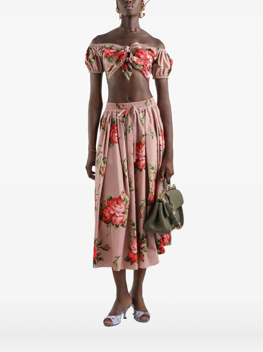 Dolce & Gabbana Women Rose Bouquet Print Top - Image 5