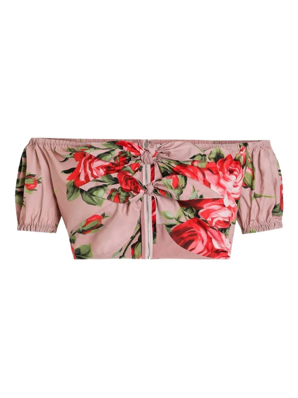 Dolce & Gabbana Women Rose Bouquet Print Top - Image 6