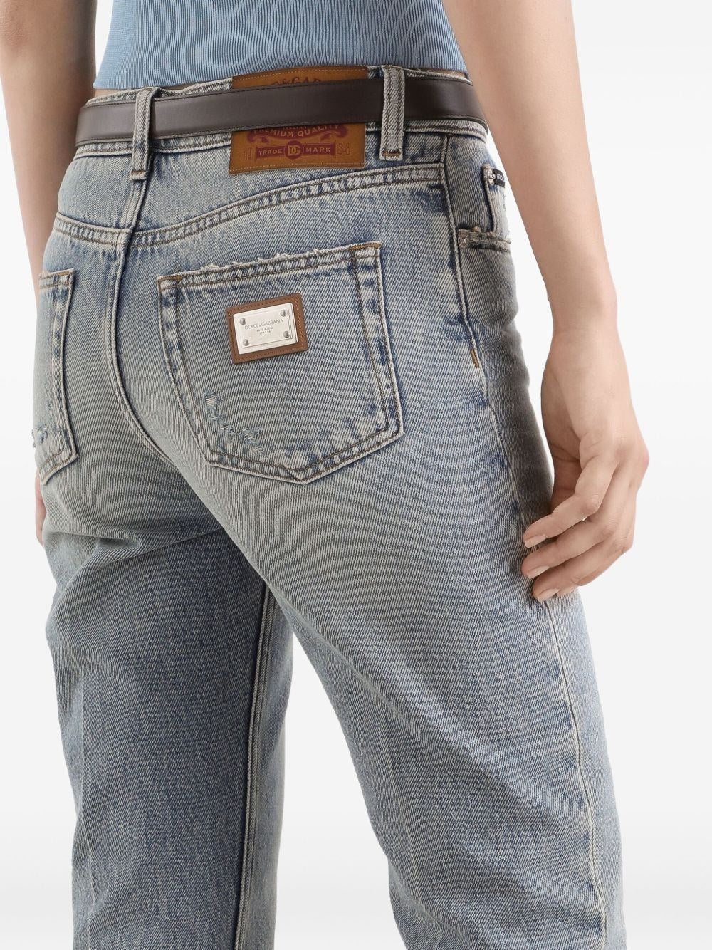 Dolce & Gabbana Women Straight Leg Jean - Image 7