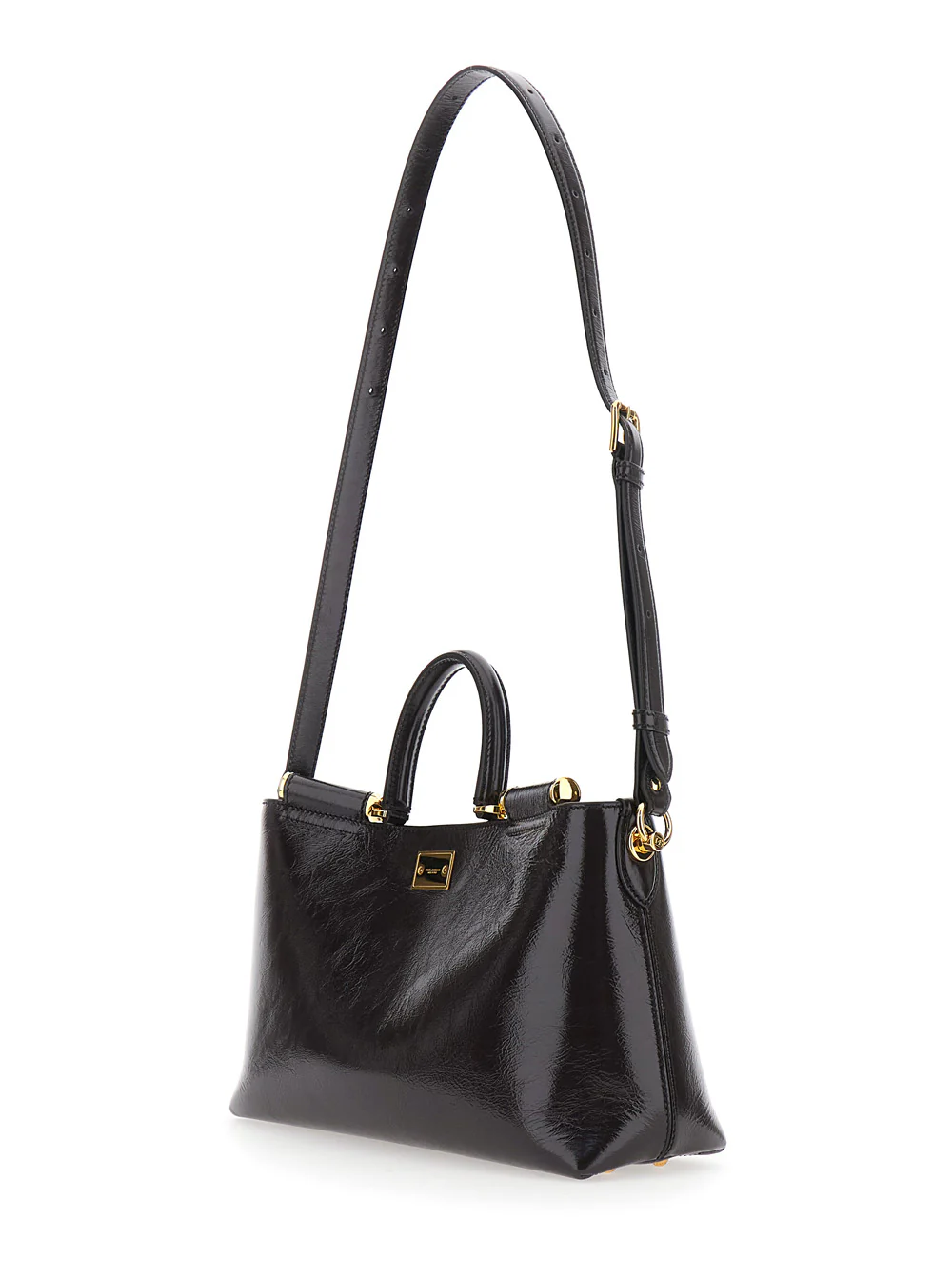 Dolce & Gabbana Women 'Vittoria' Brown Handbag With Top Handle And Adjustable Shoulder Strap In Leather Woman - Image 2