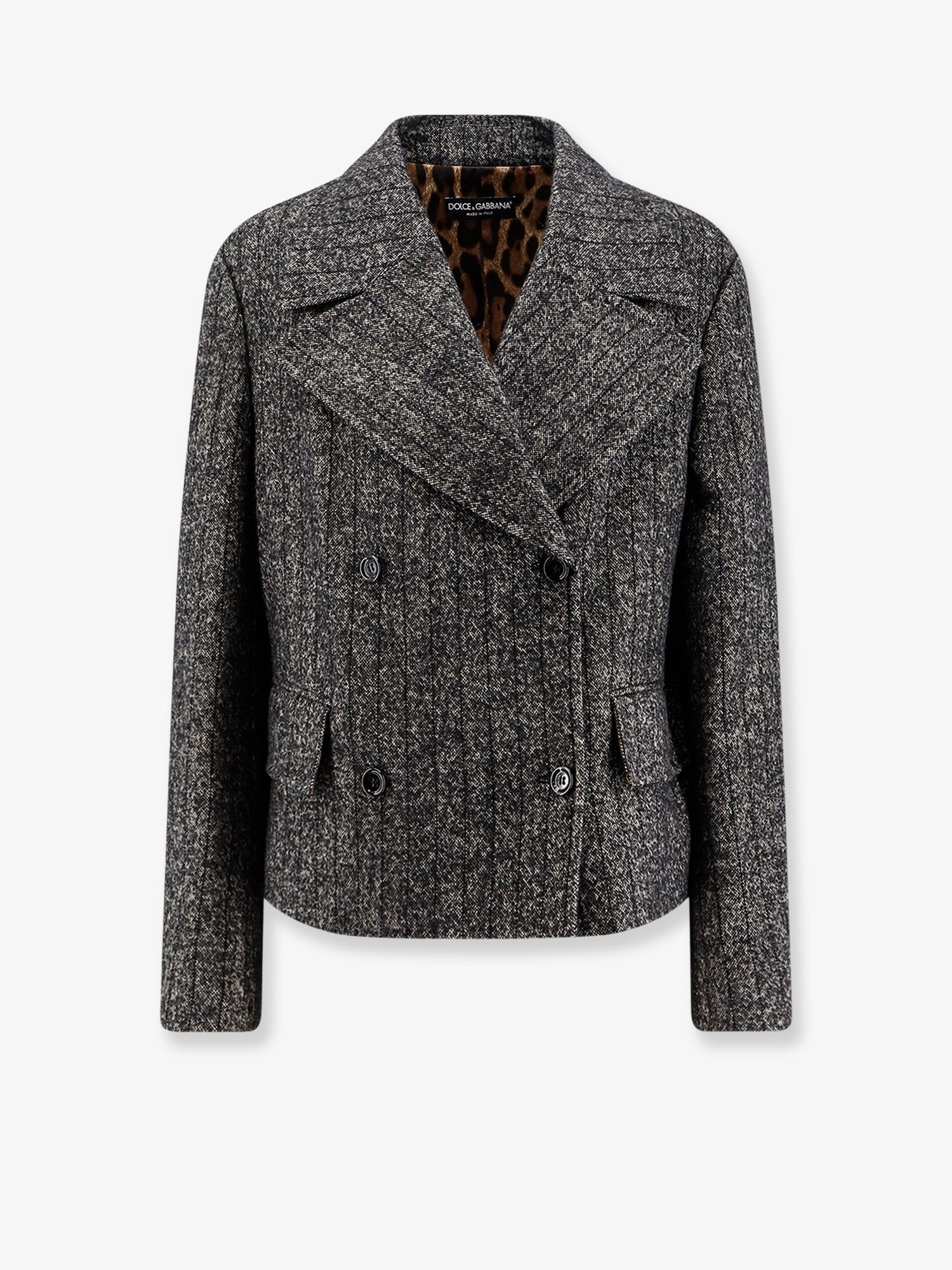 Dolce & Gabbana Women Wool Blend Striped Double-Breasted Blazer