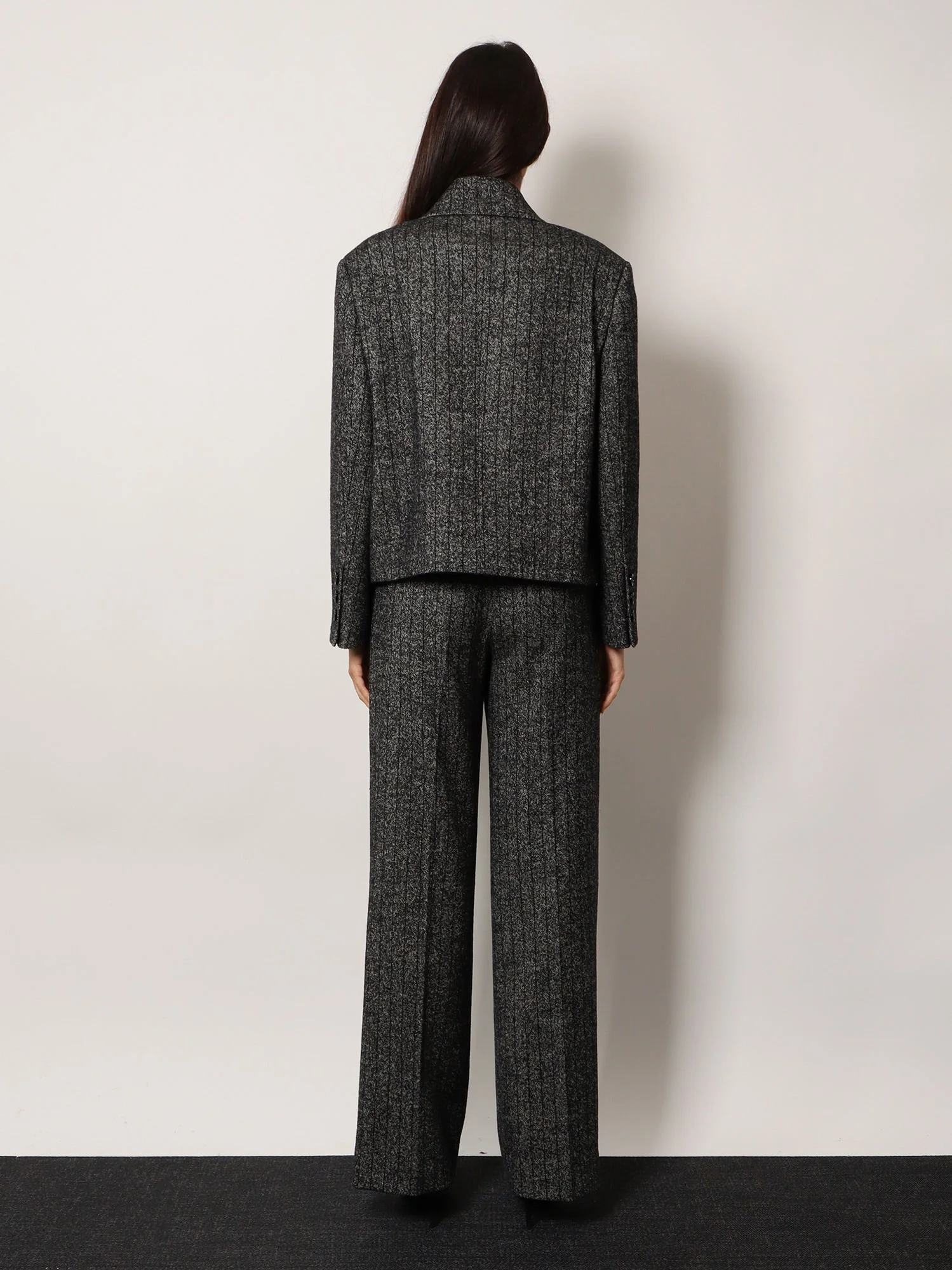 Dolce & Gabbana Women Wool Blend Striped Double-Breasted Blazer - Image 3