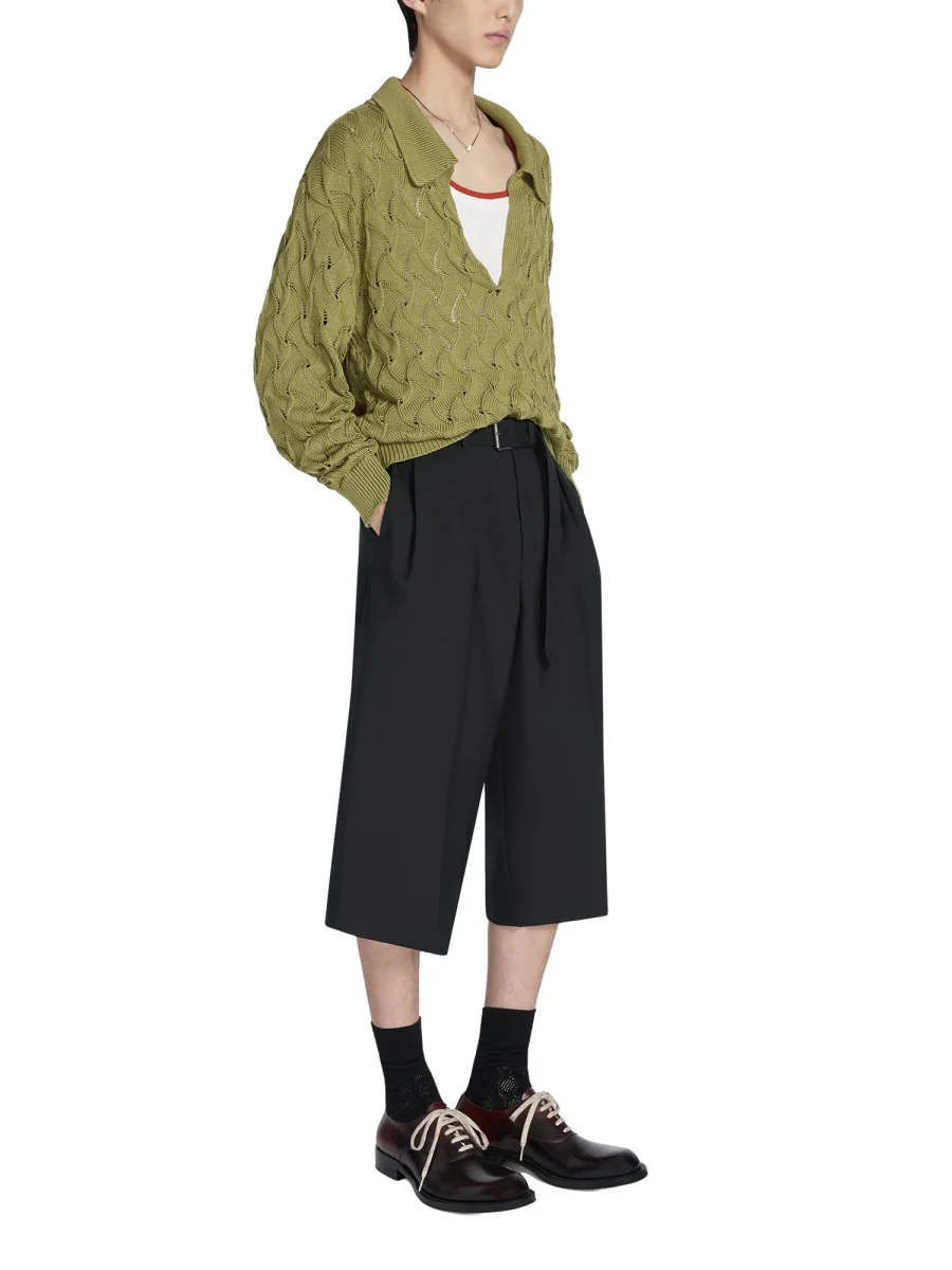 Dries Van Noten Men Belted Pants - Image 2