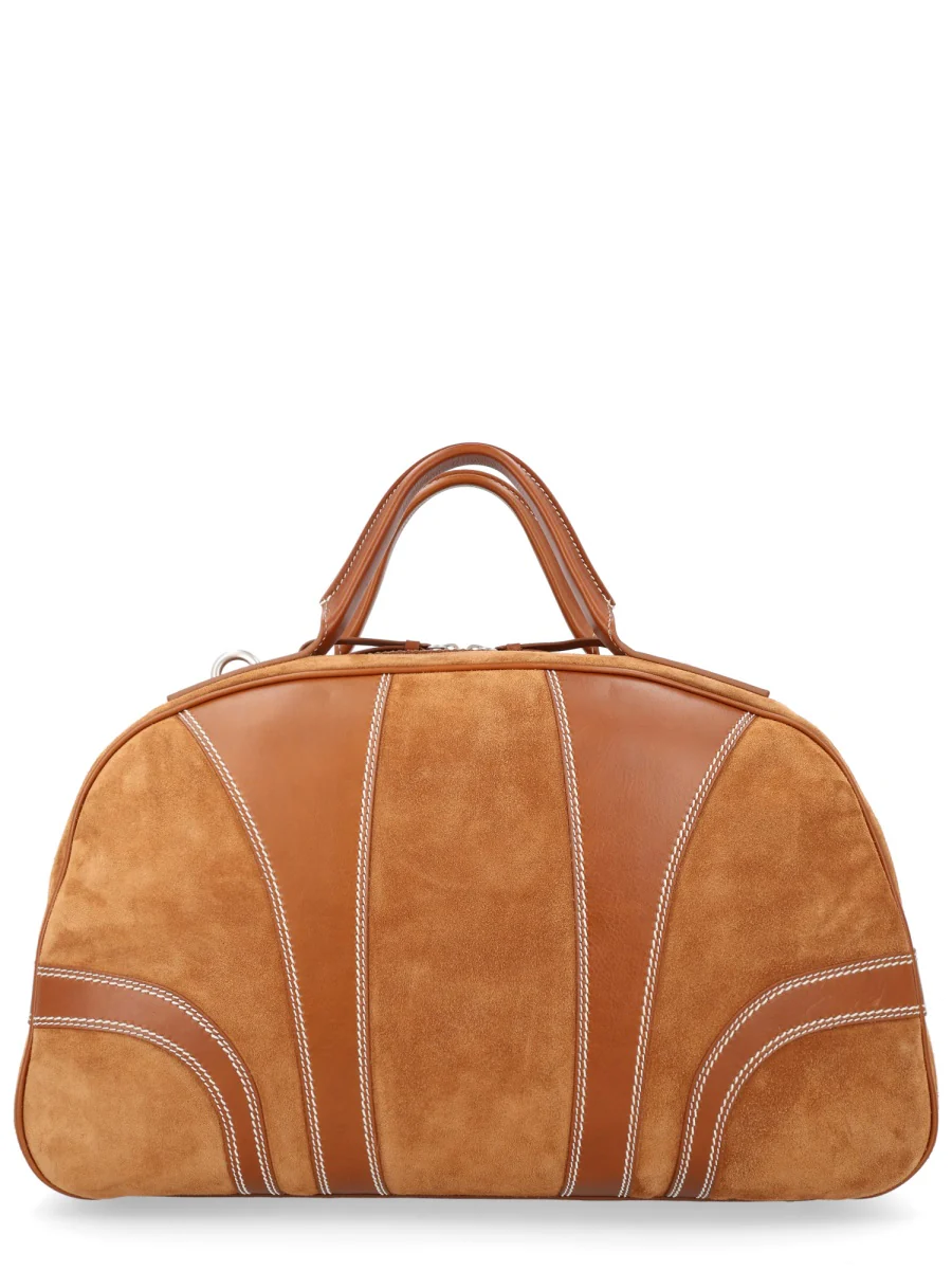 Dries Van Noten Men Suede Duffle Bag
