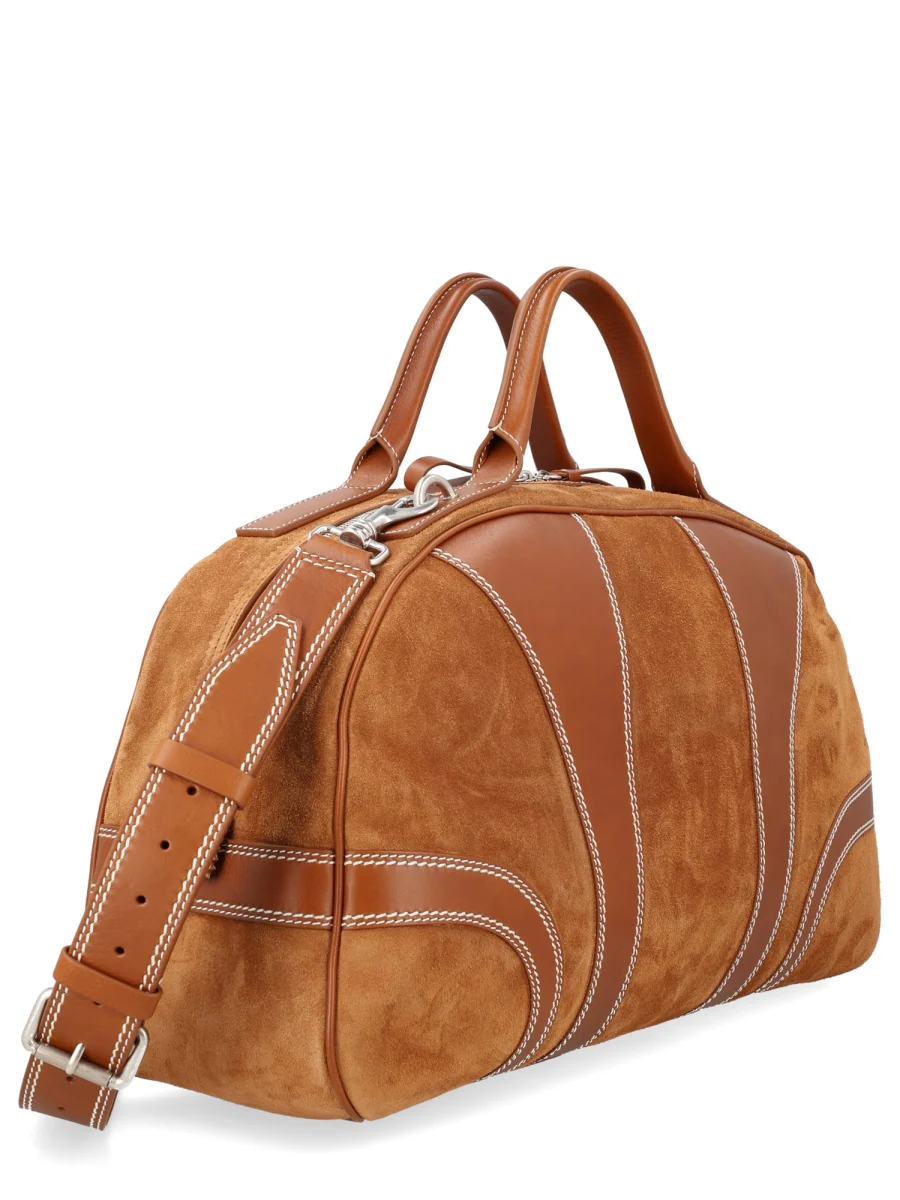 Dries Van Noten Men Suede Duffle Bag - Image 3