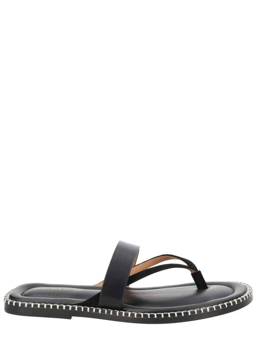 Dries Van Noten Men Leather Sandal