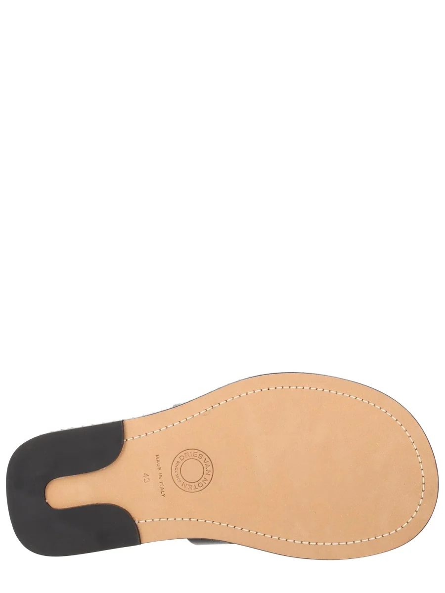 Dries Van Noten Men Leather Sandal - Image 4