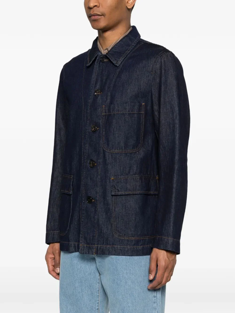 Dries Van Noten Men Braxton Denim Jacket - Image 4