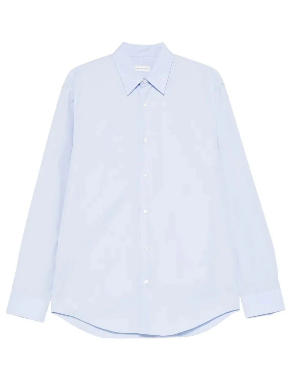 Dries Van Noten Men Caper Cotton Poplin Shirt