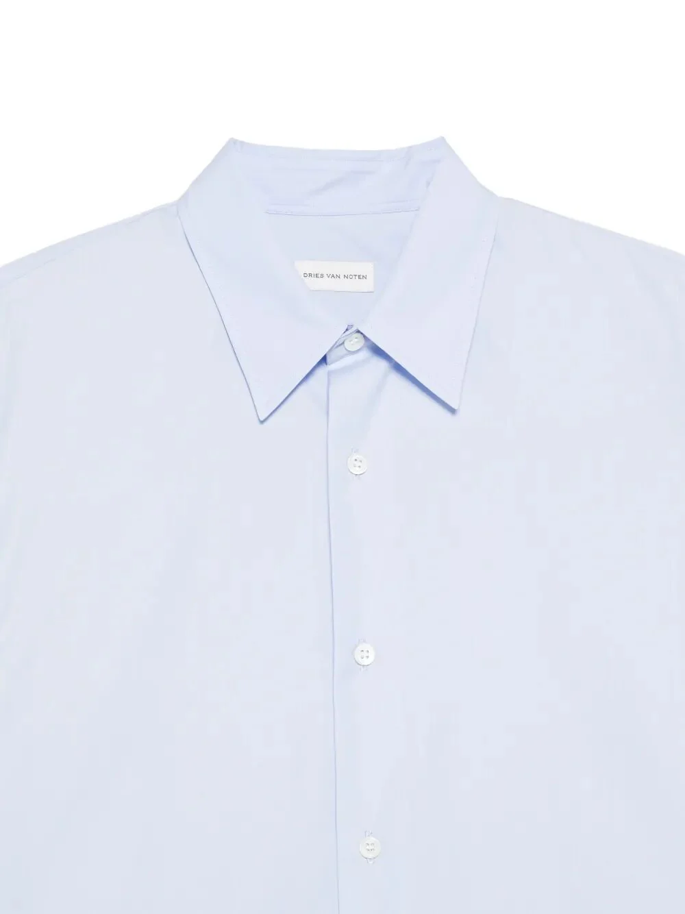 Dries Van Noten Men Caper Cotton Poplin Shirt - Image 3