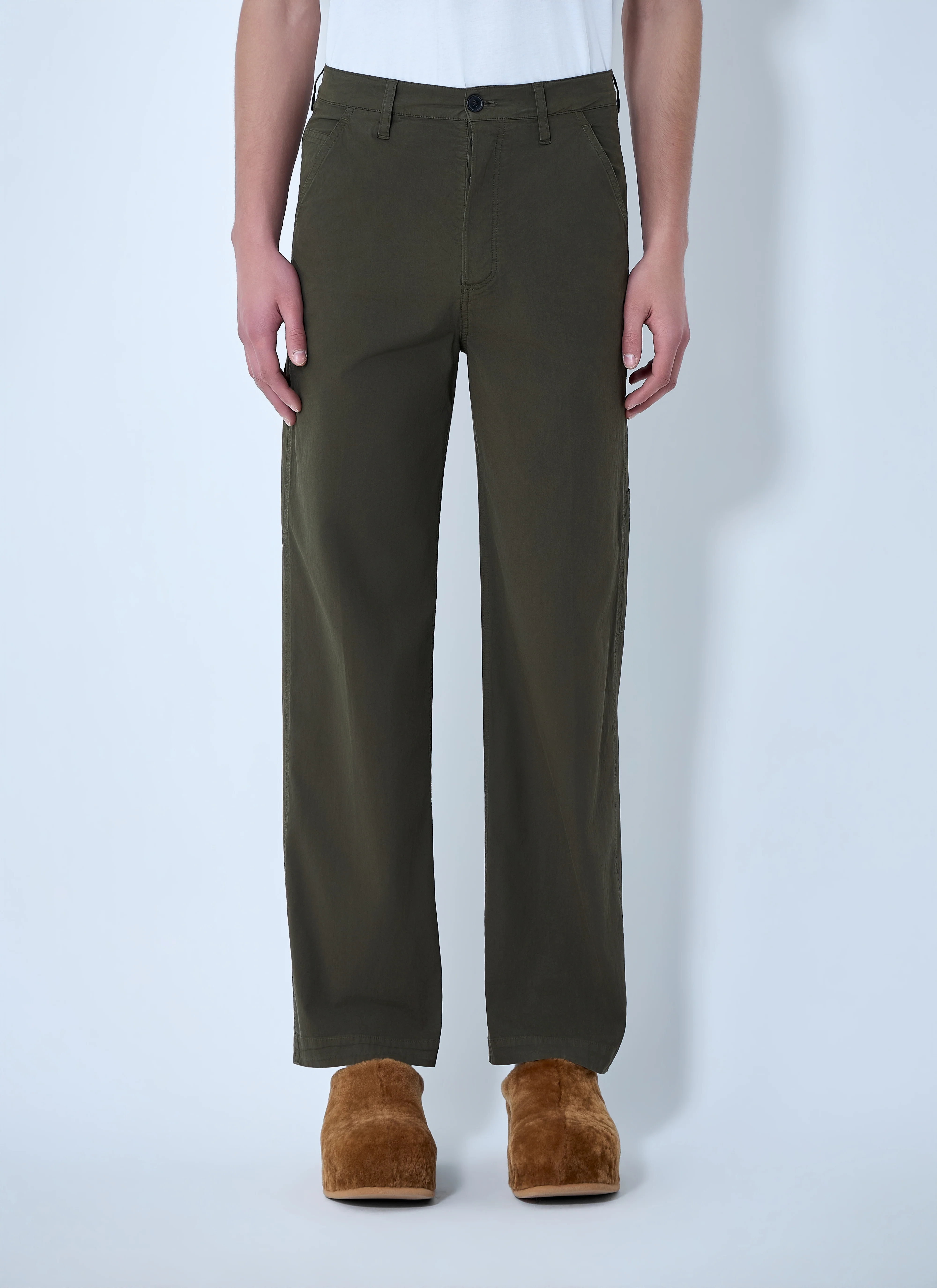 Dries Van Noten Men Pickerbys Cotton Pants