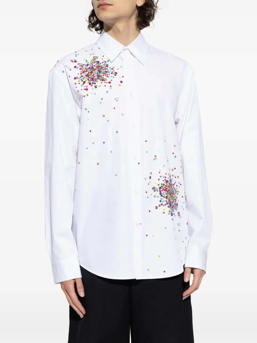 Dries Van Noten Men Shirt 00910-Caper Emb 3293 M.W.Shirt - Image 3