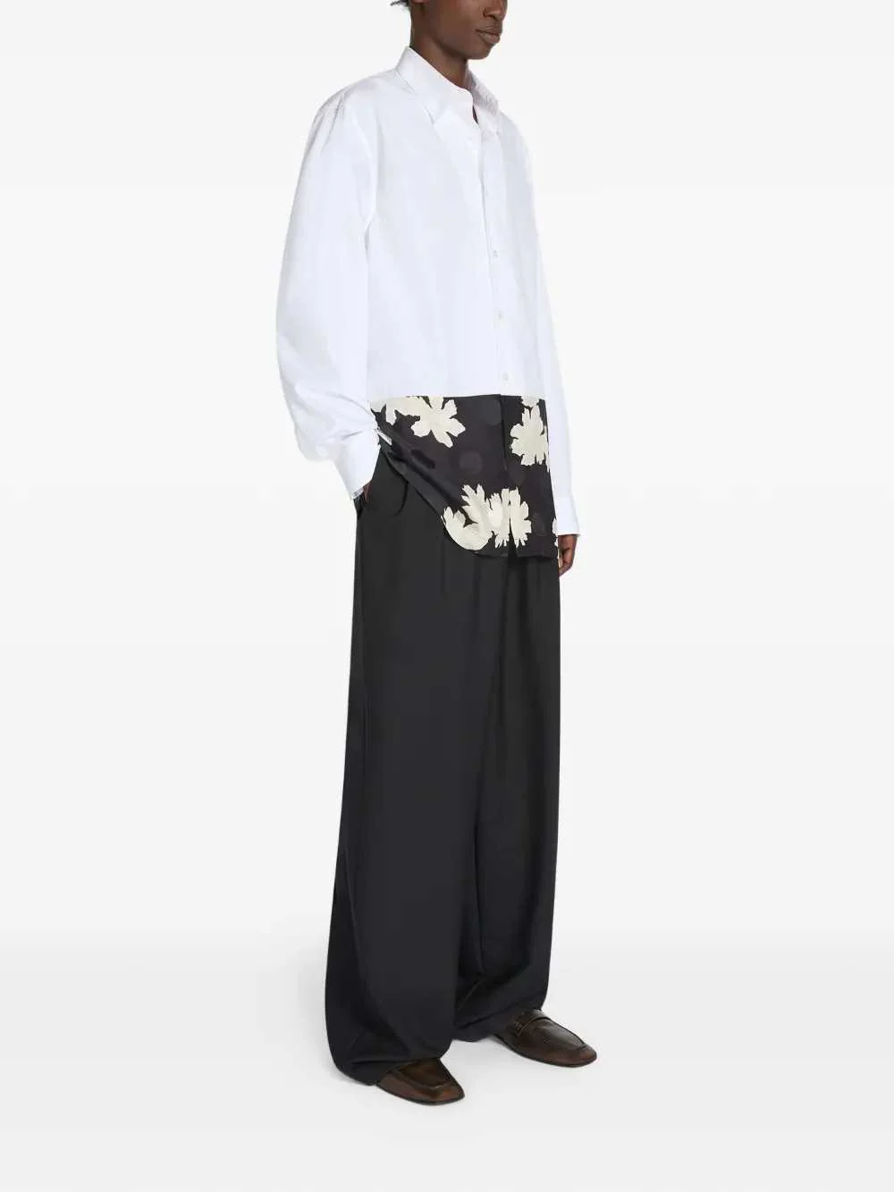 Dries Van Noten Men Shirt With Floral Detail - Image 3